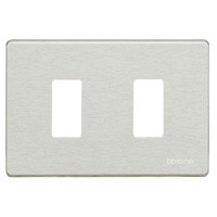 [BTIC_503/2/AL] 503/2/AL Magic Plaque de recouvrement en aluminium 2 modules (version large)