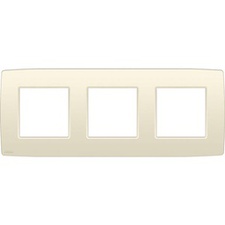 [NIK_100-76700] drievoudige horizontale afdekplaat cream (100-76700)