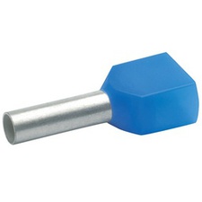 [CBO_873/10] cosse de câble double bleue 2x2,5mm² (100 pièces)