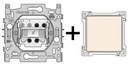 [NIK_100-61100] Enkelpolige schakelaar met afwerkset Original Cream