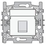 [NIK_101-65113] RJ11 UTP x1 version plate + kit de finition