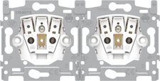 [NIK_170-38715] dubbel stopcontact 28,5mm met steekklemmen