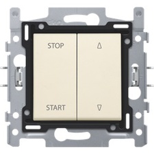 [NIK_100-65908] rolluikschakelaar START-STOP/UP-DOWN Cream