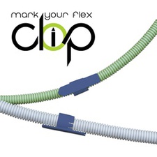 [CBO_ELFLEXCLIP16B50] markering voor flexibele buis 16mm blauw