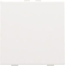 [NIK_154-51001] Bouton-poussoir simple, Intense White steel