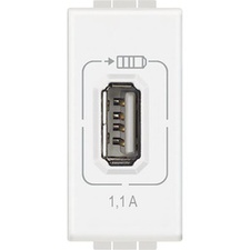 [BTIC_N4285C1] LivingLight - Chargeur USB 1.1A Blanc N4285C1