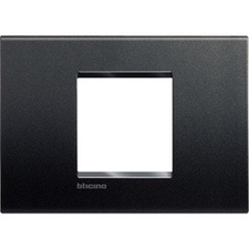 [BTIC_LNA4819AR] LivingLight-Plaque de recouvrement large 2 mod Anthracite - LNA4819AR