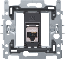 [NIK_170-66166] sokkel 1x RJ45 STP Cat6 PoE met klauwbevestiging 170-66166