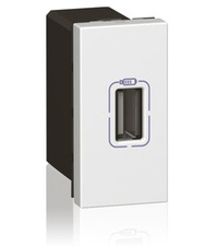 [LEG_077591] Chargeur USB Mosaic blanc 750mA (1 module)