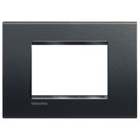 [BTIC_LNA4803AR] Plaque de recouvrement 3 modules LivingLight anthracite