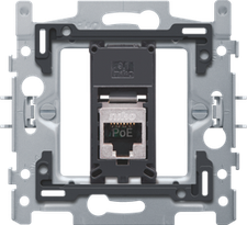 [NIK_170-66155] sokkel 1x RJ45 STP Cat5E PoE met klauwbevestiging (170-66155)