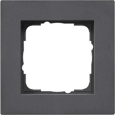 [GIR_0211235] Cadre de recouvrement 1 module E2 plat Anthracite Mat - 0211235