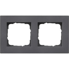 [GIR_0212235] Cadre de recouvrement 2 modules E2 plat Anthracite - 0212235