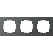 [GIR_021323] Cadre de recouvrement 3 modules E2 Anthracite - 021323