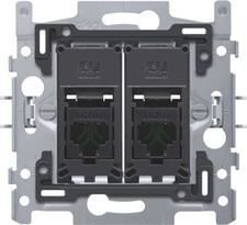 [NIK_170-65152] Socle 2x RJ45 UTP Cat5e 170-65152