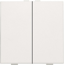 [NIK_101-51002] Bouton-poussoir double, Blanc