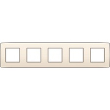 [NIK_100-76005] vijfvoudige horizontale afdekplaat cream (100-76005)