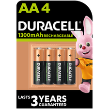 [DUR_5000394039247] herlaadbare batterij AA 1300mAh (4 stuks)