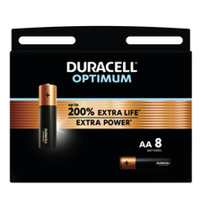 [DUR_5000394137684] Duracell - Optimum batterij alkaline AA (8 stuks)