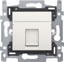 [NIK_101-66251] sokkel 1x RJ45 UTP Cat5e PoE met afwerkingsset