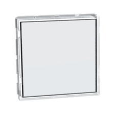 [CBO_Y4040] Light Now poussoir porte-étiquette 10A 2 modules transparent