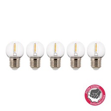 [CBO_144945] ledlamp E27 1W filament safe warm wit IP44 (5 stuks)